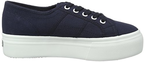 Superga 2790acotw Linea Up and Down, Zapatillas de Gimnasia Mujer, Azul (Navy-FWhite F43), 39 EU