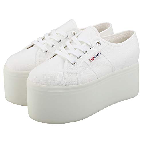 Superga 2802-cotw, Zapatillas de Gimnasia Mujer, Blanco (White 901), 39.5 EU Superga 2802-cotw, Zapatillas de Gimnasia Mujer, Blanco (White 901), 39.5 EU