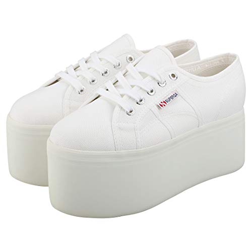 Superga 2802-cotw, Zapatillas de Gimnasia Mujer, Blanco (White 901), 39.5 EU