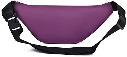 supermalls Mujer Bolsa de Cintura Hombres Bolso Hembra Hip Bum Bum MONEO Pulso DAMIENTE Moda Moda Viaje Bolso DE Horno Bolsillo del Vientre (Color : Purple, Size : A)