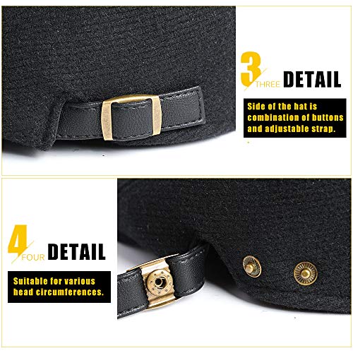 Superora - Gorra Plana para Hombre (Plana, para otoño e Invierno) Superora - Gorra Plana para Hombre (Plana, para otoño e Invierno)