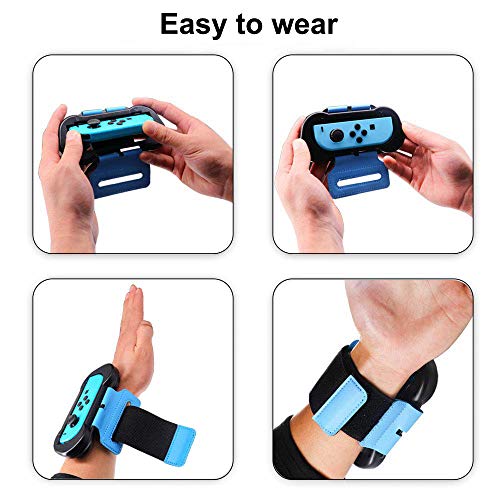 SUPERSUN 2 Piezas Correa para la Muñeca para Just Dance 2021 2020 2019 2018 (Edición para Nintendo Switch), Adjustable Brazalete Brassard para Nintendo Switch Dance Juego, Agarrar para Joy con SUPERSUN 2 Piezas Correa para la Muñeca para Just Dance 2021 2020 2019 2018 (Edición para Nintendo Switch), Adjustable Brazalete Brassard para Nintendo Switch Dance Juego, Agarrar para Joy con