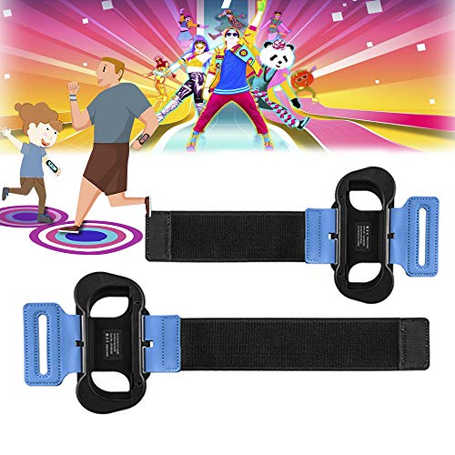 SUPERSUN 2 Piezas Correa para la Muñeca para Just Dance 2021 2020 2019 2018 (Edición para Nintendo Switch), Adjustable Brazalete Brassard para Nintendo Switch Dance Juego, Agarrar para Joy con