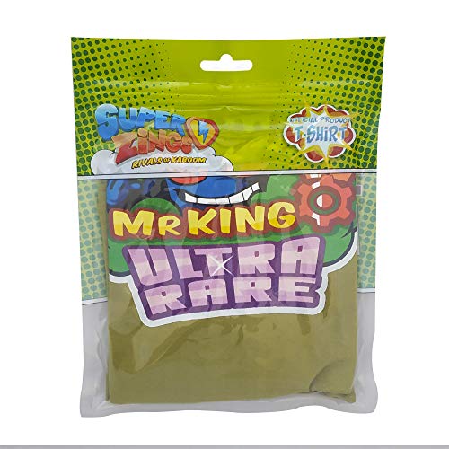 SuperZings Mr King Verde, 4-5 años Camiseta, 4 para Niños