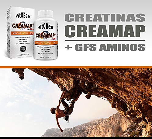 Suplemento Creatina CREAMAP + GFS AMINOS - Suplementos Deportivos - Vitobest (100 Caps) Suplemento Creatina CREAMAP + GFS AMINOS - Suplementos Deportivos - Vitobest (100 Caps)