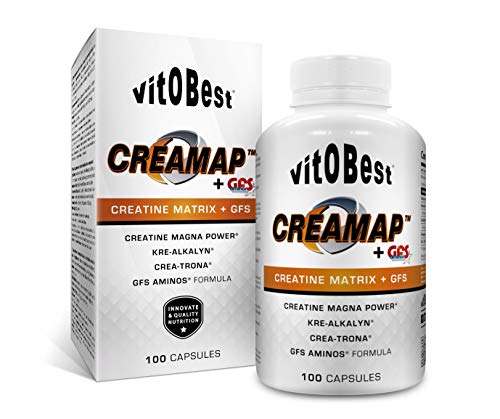 Suplemento Creatina CREAMAP + GFS AMINOS - Suplementos Deportivos - Vitobest (100 Caps)