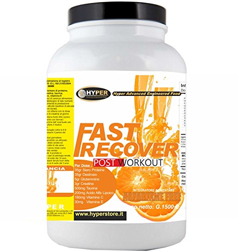 Suplementos de ciclo de recuperación muscular | FAST RECOVER 1500 gr Naranja | POST WORKOUT | Mantenimiento y aumento de la masa muscular | Para deportes extenuantes Complementos de ciclismo