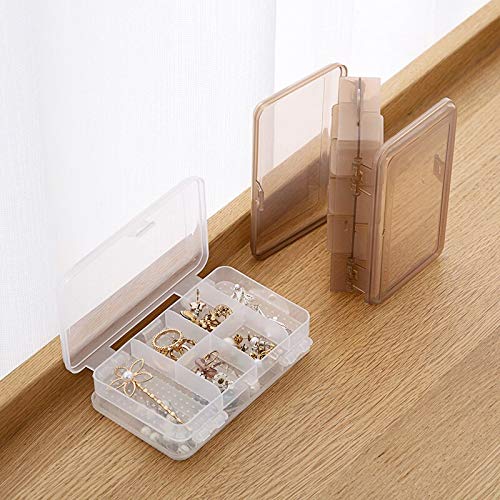 SupMics.L Joyero Arete Pendiente Caja de Almacenamiento Organizador casero Caja Tornillo Caja Contenedor Blanco joyero SupMics.L Joyero Arete Pendiente Caja de Almacenamiento Organizador casero Caja Tornillo Caja Contenedor Blanco joyero