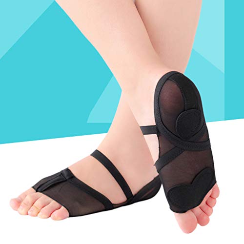 SUPVOX 1 par de Zapatos de Ballet de Tela Suave Y Ligero Ballet Suela Completa Suela Dividida Calcetines de Ballet Zapatos de Yoga para Niños Mujeres Bailando Práctica Talla Negra 41