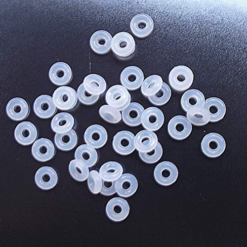 SUPVOX Claro tapones de goma de silicona para usar solo o con clip de bloqueo Spacer encanto de la cadena de serpiente pulseras del encanto 80PCS