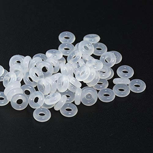 SUPVOX Claro tapones de goma de silicona para usar solo o con clip de bloqueo Spacer encanto de la cadena de serpiente pulseras del encanto 80PCS