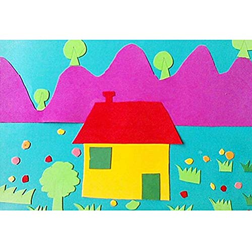 SUPVOX Papel de esponja gruesa papel de espuma artesanía a4 tamaño color mezclado artesanía diy uso 10 piezas