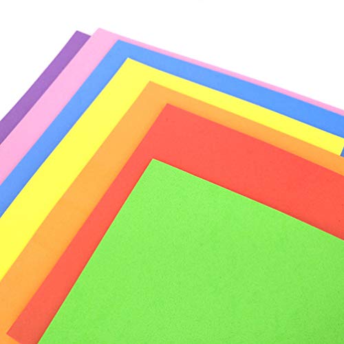 SUPVOX Papel de esponja gruesa papel de espuma artesanía a4 tamaño color mezclado artesanía diy uso 10 piezas