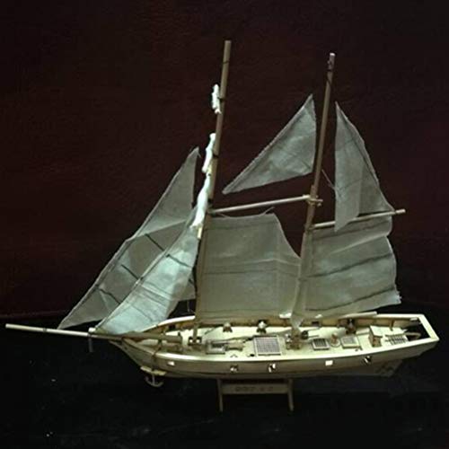SUPYINI Kit de Barco de Vela de Madera, Modelo de ensamblaje de Barco de Bricolaje Barcos de Vela de Madera clásicos Kits de Barcos Modelo de Bricolaje para Adultos y niños