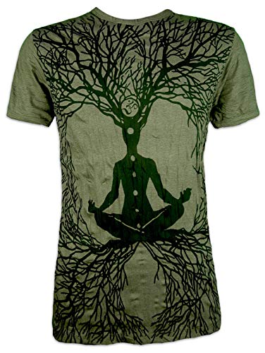 Sure Camiseta Hombre Wicca Art Gurú Talla M L XL Budismo Yoga Magia Alternativa Brujo Mago (L, Ejercito Verde) Sure Camiseta Hombre Wicca Art Gurú Talla M L XL Budismo Yoga Magia Alternativa Brujo Mago (L, Ejercito Verde)