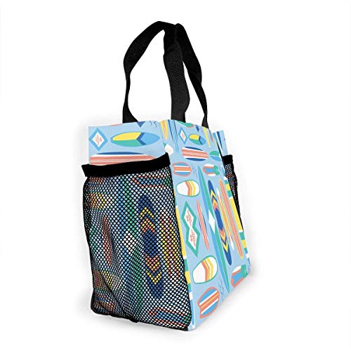 Surf Board Blog Lunch Bag Sailboat For Men Women, Meal Lunch Tote Handbag Food Boxes, Durable Pouch For Outdoor