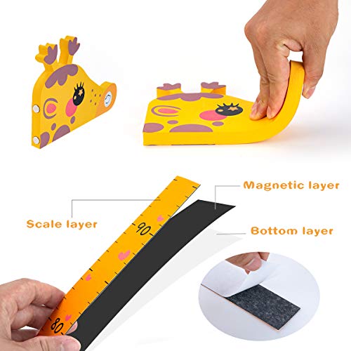 Surplex Gráfico de crecimiento giraffa 3D, EVA Magnético Móvil Extraíble Medidor de Altura Infantil, Musical, Pegatina Decorativa Infantil Adhesiva Para Pared Dibujos Animados Con Regla Surplex Gráfico de crecimiento giraffa 3D, EVA Magnético Móvil Extraíble Medidor de Altura Infantil, Musical, Pegatina Decorativa Infantil Adhesiva Para Pared Dibujos Animados Con Regla