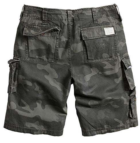 Surplus Pantalones Cortos Hombre Trooper - hombre, Negro Camuflaje, 70 (Herstellergröße: 7XL)