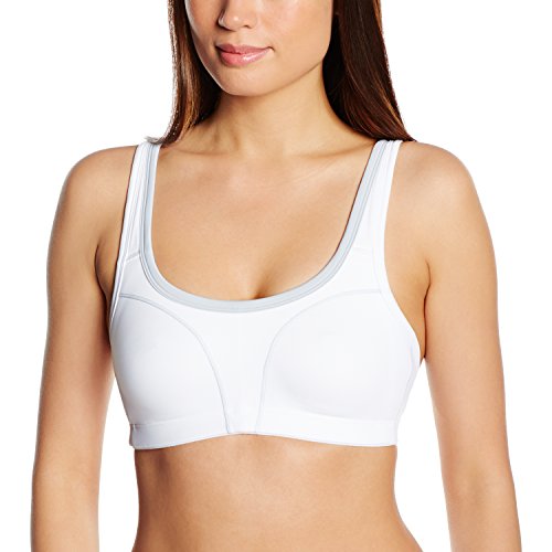 Susa 7897 Sujetador Deportivo, Blanco (Blanco-Gris 238), 115D para Mujer Susa 7897 Sujetador Deportivo, Blanco (Blanco-Gris 238), 115D para Mujer