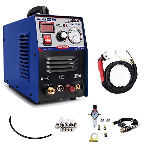 SUSEMSE Máquina de corte de plasma no táctil de arco piloto de corte de plasma 220V equipo de soldadura portátil 1/2'' corte limpio CUT50P SUSEMSE Máquina de corte de plasma no táctil de arco piloto de corte de plasma 220V equipo de soldadura portátil 1/2'' corte limpio CUT50P