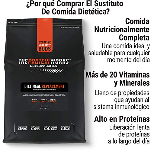 Sustituto De Comida Dietético | Rico En Nutrientes | Vitaminas Potenciadoras del Sistema Inmune | Asequible, Saludable & Rápida | THE PROTEIN WORKS | Plátano Suave | 2kg