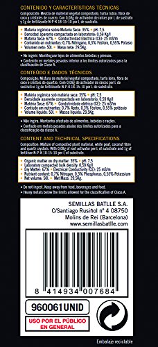 Sustratos - Sustrato Recebo Cesped 50l. - Batlle Sustratos - Sustrato Recebo Cesped 50l. - Batlle