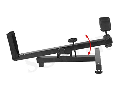 SUTTER Soporte de Tiro y Limpieza para Benchrest, Protector para Armas y Rifles para Disparar, Limpieza y Mantenimiento de Rifles y Armas de Aire comprimido