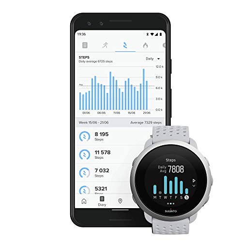 Suunto 3 Reloj deportivo con medición del ritmo cardiaco en la muñeca, Seguimiento 24/7 de actividad física y recuperación Suunto 3 Reloj deportivo con medición del ritmo cardiaco en la muñeca, Seguimiento 24/7 de actividad física y recuperación
