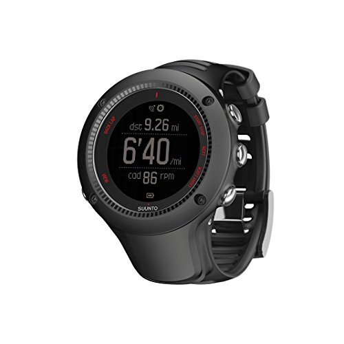 Suunto - Ambit3 Run HR - SS021257000 - Reloj GPS Multideporte + Cinturón de frecuencia cardiaca (Talla M) - Sumergible 50 m - Negro