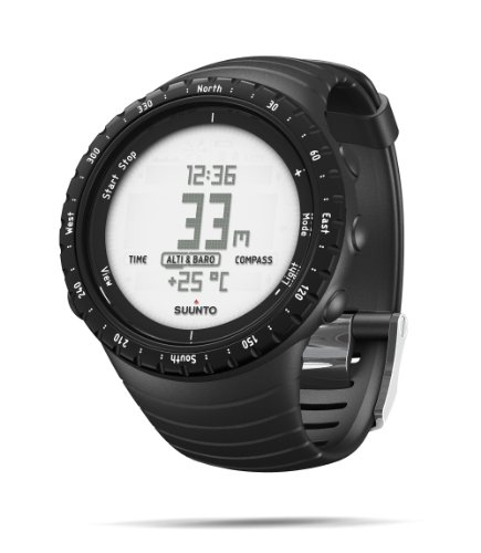 Suunto Core - Reloj de exterior para todas las altitudes, sumergible (30 m), con altímetro y barómetro, esfera de composite, color negro