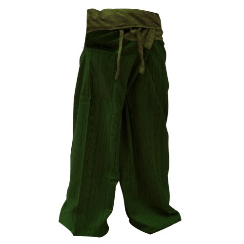SUWARENE Zenza Fashion Tamaño Libre 2 Tono algodón Rayas Thai Pescador Pantalones de Yoga Pantalones tamaño Libre * * A la Venta con diseño Exclusivo * * SUWARENE Zenza Fashion Tamaño Libre 2 Tono algodón Rayas Thai Pescador Pantalones de Yoga Pantalones tamaño Libre * * A la Venta con diseño Exclusivo * *