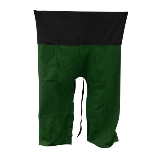 SUWARENE Zenza Fashion Tamaño Libre 2 Tono algodón Rayas Thai Pescador Pantalones de Yoga Pantalones tamaño Libre * * A la Venta con diseño Exclusivo * *