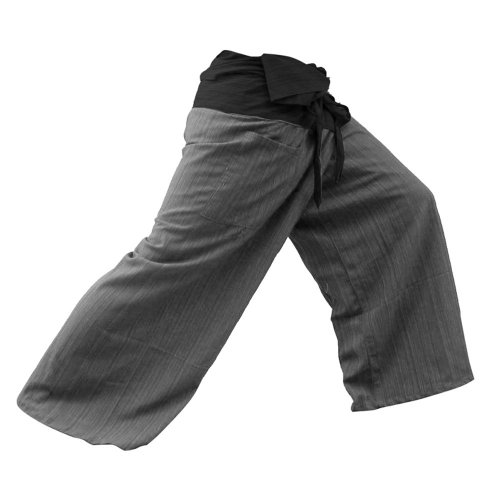 SUWARENE Zenza Fashion Tamaño Libre 2 Tono algodón Rayas Thai Pescador Pantalones de Yoga Pantalones tamaño Libre * * A la Venta con diseño Exclusivo * * SUWARENE Zenza Fashion Tamaño Libre 2 Tono algodón Rayas Thai Pescador Pantalones de Yoga Pantalones tamaño Libre * * A la Venta con diseño Exclusivo * *