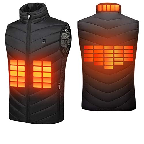 Suxman Chaleco calefactable USB, Chaleco calefactable para Hombres y Mujeres Temperatura térmica Ajustable, Carga USB, calefacción de Espalda y Cuello, Chaqueta Lavable,con guantes invierno(XL) Suxman Chaleco calefactable USB, Chaleco calefactable para Hombres y Mujeres Temperatura térmica Ajustable, Carga USB, calefacción de Espalda y Cuello, Chaqueta Lavable,con guantes invierno(XL)