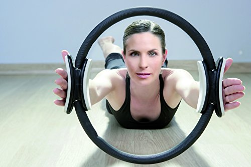 Sveltus - Anillo de Pilates para Adulto, Unisex, Negro y Gris, diámetro Aprox. 38 cm Sveltus - Anillo de Pilates para Adulto, Unisex, Negro y Gris, diámetro Aprox. 38 cm