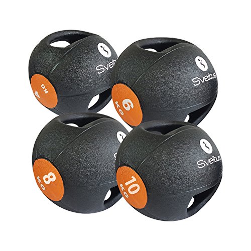 Sveltus - Balón Medicinal (8 kg, con Asas) Sveltus - Balón Medicinal (8 kg, con Asas)