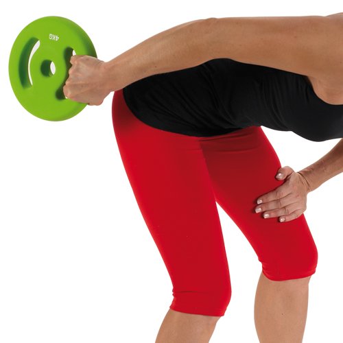 Sveltus-Discos con Asas unitario Amarillo Talla:1 kg Sveltus-Discos con Asas unitario Amarillo Talla:1 kg