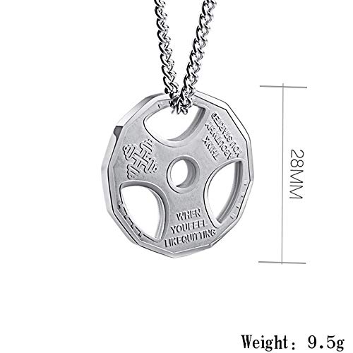 SWAOOS Colgante De Culturismo con Pesas Collar De Culturismo Hombres Mujeres Unisex Deporte Kettlebell Barbell Dumbbell Jewelry Gifts SWAOOS Colgante De Culturismo con Pesas Collar De Culturismo Hombres Mujeres Unisex Deporte Kettlebell Barbell Dumbbell Jewelry Gifts