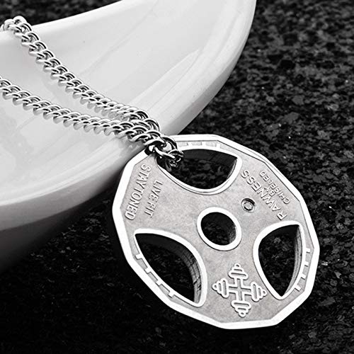 SWAOOS Colgante De Culturismo con Pesas Collar De Culturismo Hombres Mujeres Unisex Deporte Kettlebell Barbell Dumbbell Jewelry Gifts SWAOOS Colgante De Culturismo con Pesas Collar De Culturismo Hombres Mujeres Unisex Deporte Kettlebell Barbell Dumbbell Jewelry Gifts