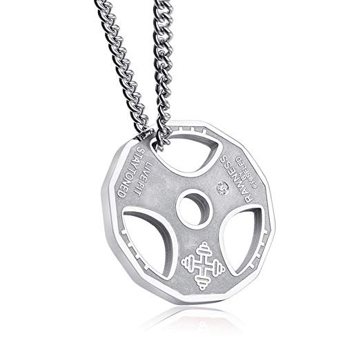 SWAOOS Colgante De Culturismo con Pesas Collar De Culturismo Hombres Mujeres Unisex Deporte Kettlebell Barbell Dumbbell Jewelry Gifts SWAOOS Colgante De Culturismo con Pesas Collar De Culturismo Hombres Mujeres Unisex Deporte Kettlebell Barbell Dumbbell Jewelry Gifts