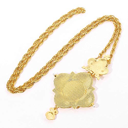 SWAOOS Color Dorado Cruz Pectoral Ortodoxa Griega Virgen María Icono Colgante Collar De Joyería Artesanía Religiosa con Caja SWAOOS Color Dorado Cruz Pectoral Ortodoxa Griega Virgen María Icono Colgante Collar De Joyería Artesanía Religiosa con Caja