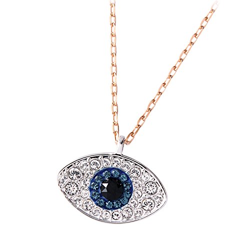 Swarovski Colgante Duo Evil Eye, azul, mezcla de baños