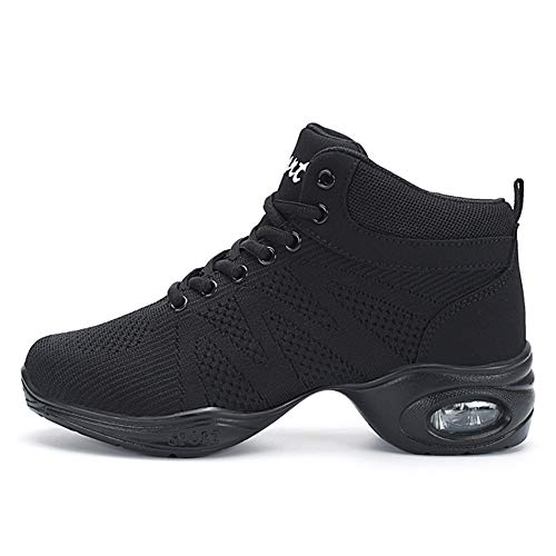 SWDZM Contemporáneo Jazz Zapatos Mujer,Aire Libre Deportes Danza,Moderno Hip Hop Sneaker Zapatillas de Danza Negro 38EU/24CM SWDZM Contemporáneo Jazz Zapatos Mujer,Aire Libre Deportes Danza,Moderno Hip Hop Sneaker Zapatillas de Danza Negro 38EU/24CM
