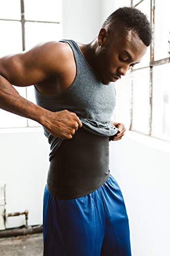 Sweat Shaper Chaleco de Sauna Premium de Entrenamiento para Adelgazar con polímero para Adelgazar y Quemar Grasa Abdominal, pequeño/Mediano - Negro Sweat Shaper Chaleco de Sauna Premium de Entrenamiento para Adelgazar con polímero para Adelgazar y Quemar Grasa Abdominal, pequeño/Mediano - Negro