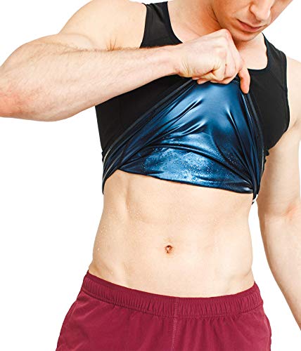 Sweat Shaper Chaleco de Sauna Premium de Entrenamiento para Adelgazar con polímero para Adelgazar y Quemar Grasa Abdominal, pequeño/Mediano - Negro Sweat Shaper Chaleco de Sauna Premium de Entrenamiento para Adelgazar con polímero para Adelgazar y Quemar Grasa Abdominal, pequeño/Mediano - Negro
