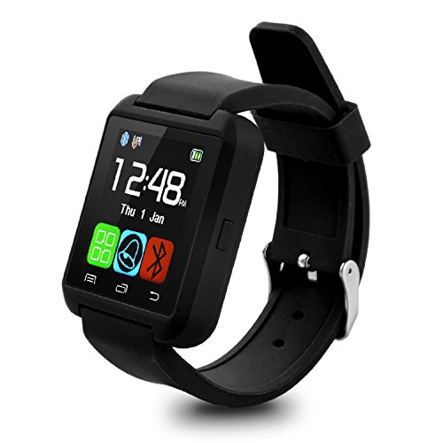 Swees U8 - Reloj inteligente (pantalla 1.48", Bluetooth, USB) para Android, IOS, color negro