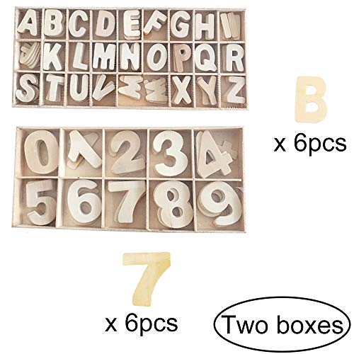 Sweieoni Letras y Números en Madera 216 Piezas Letra Mayúscula de Madera A-Z Madera de Alfabeto Letras de Madera Números de Madera 0-9 para DIY Manualidades Decoración con Caja de Madera Sweieoni Letras y Números en Madera 216 Piezas Letra Mayúscula de Madera A-Z Madera de Alfabeto Letras de Madera Números de Madera 0-9 para DIY Manualidades Decoración con Caja de Madera
