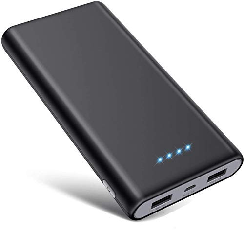 SWEYE Batería Externa 26800mAH Carga Rápida de Power Bank 2 USB Cargar y Luces LED [Ultra Capacidad］Cargador Movil Portátil Compacto con Múltiples Protecciones para Android Smartphones Tabletas, etc