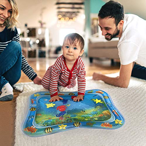 Swonuk Alfombra Inflable con Agua 66*50, Juego de Esterilla de Agua PVC Grueso, Adecuado para niños pequeños, es el Momento de diversión Juego Centro de Actividad