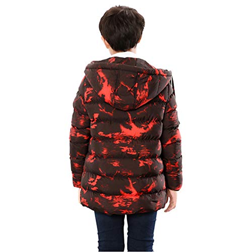 SXSHUN Niños Chaqueta Impermeable de Camuflaje de Invierno Abrigo Acolchado de Algodón para Chicos, Naranja, 15-16 años (Etiqueta: 170cm) SXSHUN Niños Chaqueta Impermeable de Camuflaje de Invierno Abrigo Acolchado de Algodón para Chicos, Naranja, 15-16 años (Etiqueta: 170cm)